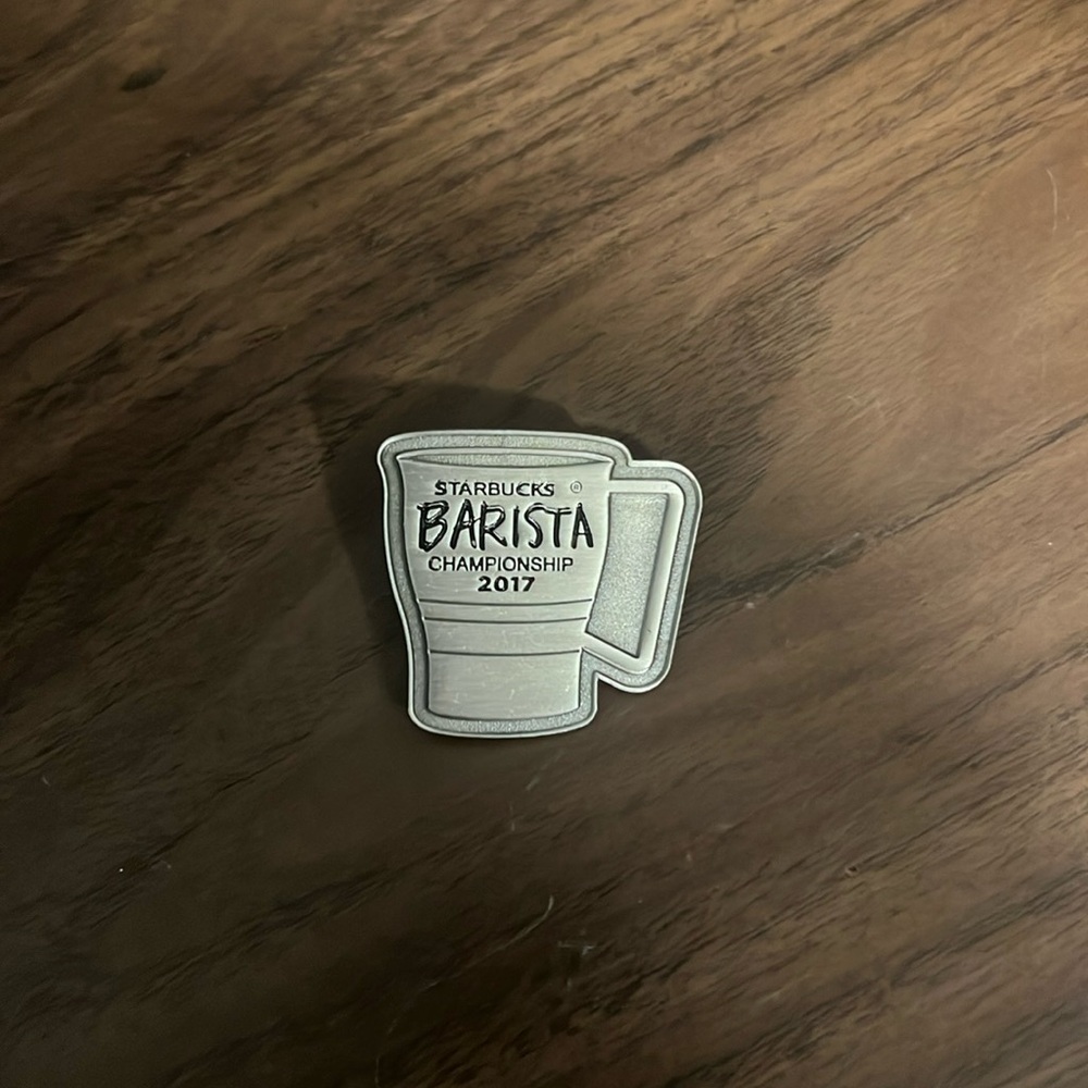 Starbucks baristas championship pin